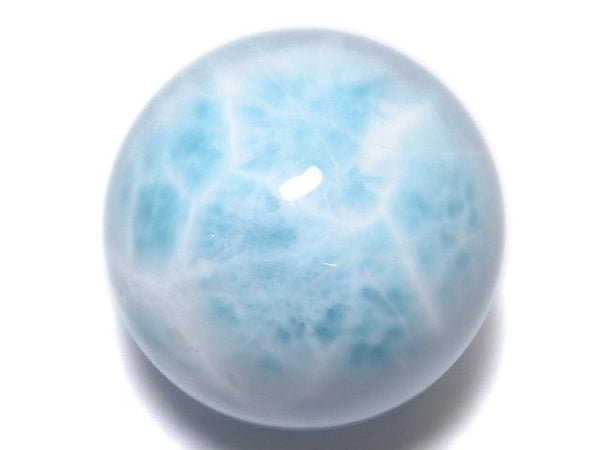 [Video][One of a kind] Larimar Pectolite AAA- Sphere, Round 22.5mm 1pc NO.9