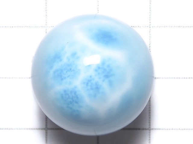 [Video][One of a kind] Larimar Pectolite AAA- Sphere, Round 22mm 1pc NO.10