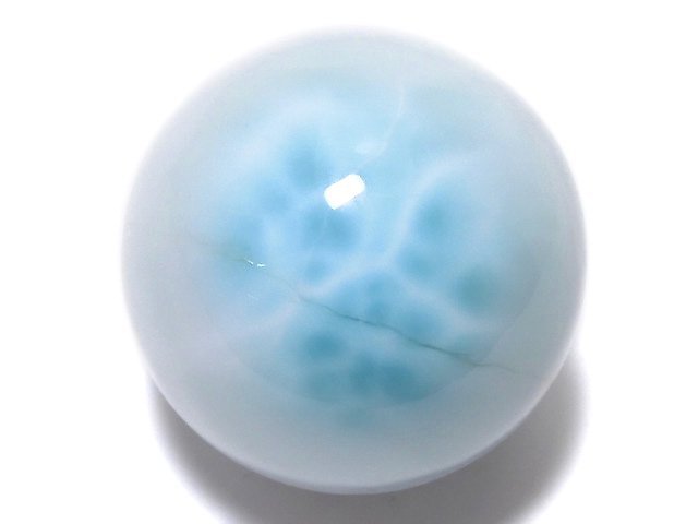 [Video][One of a kind] Larimar Pectolite AAA- Sphere, Round 23mm 1pc NO.13