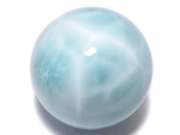 [Video][One of a kind] Larimar Pectolite AAA- Sphere, Round 23mm 1pc NO.14