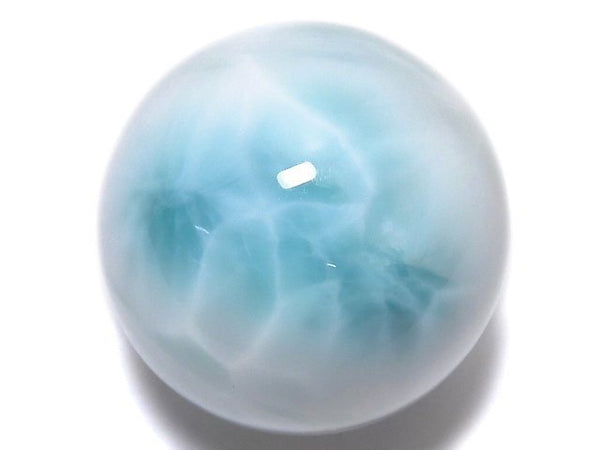 [Video][One of a kind] Larimar Pectolite AAA- Sphere, Round 22.5mm 1pc NO.15