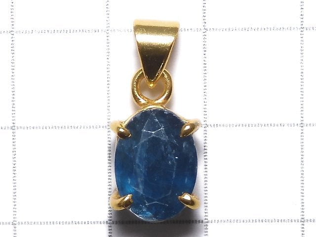 [Video][One of a kind] Indigo Blue Kyanite AAA- Pendant 18KGP NO.41