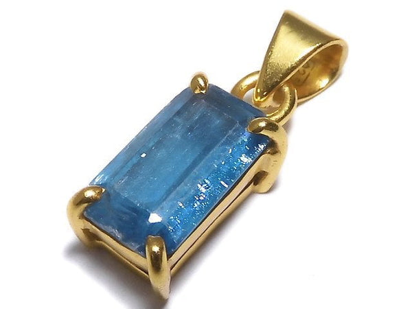 [Video][One of a kind] Indigo Blue Kyanite AAA- Pendant 18KGP NO.42