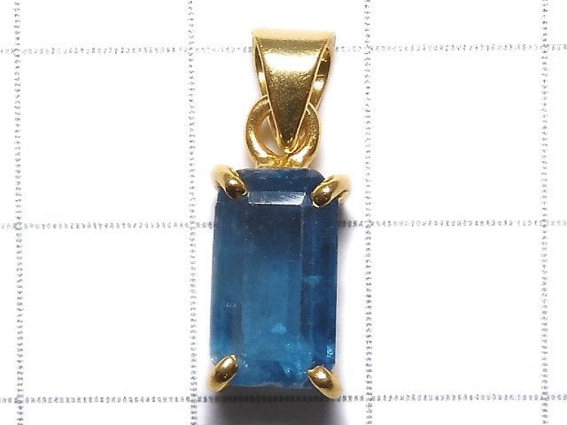 [Video][One of a kind] Indigo Blue Kyanite AAA- Pendant 18KGP NO.42