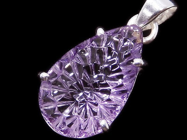 [Video][One of a kind] High Quality Amethyst AAA Pendant Silver925 NO.7