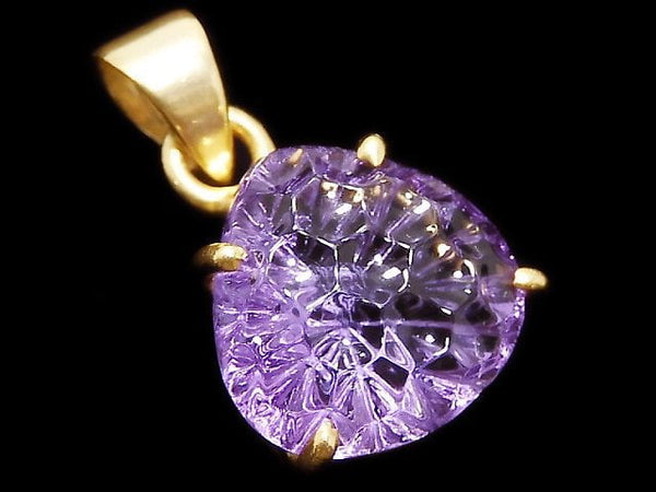 [Video][One of a kind] High Quality Amethyst AAA Pendant 18KGP NO.11