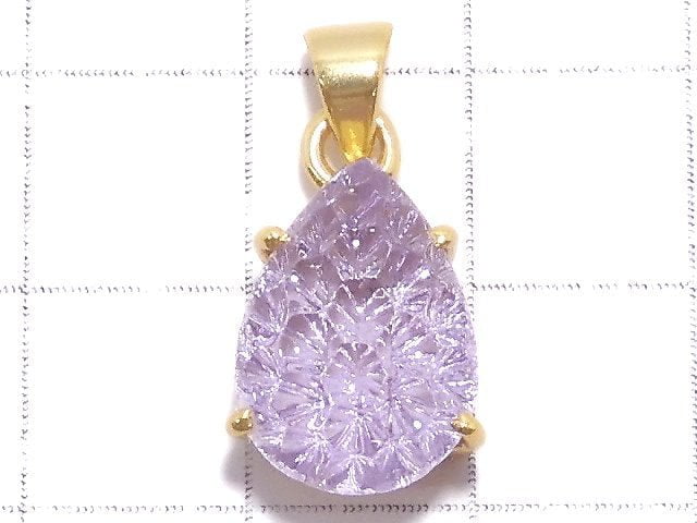 [Video][One of a kind] High Quality Amethyst AAA Pendant 18KGP NO.15