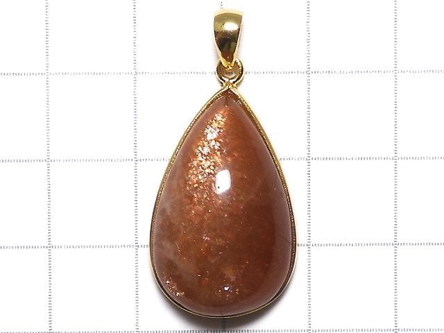 [Video][One of a kind] Sunstone AAA Pendant 18KGP NO.1