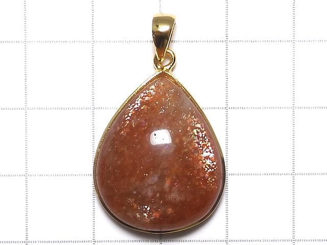 [Video][One of a kind] Sunstone AAA Pendant 18KGP NO.3