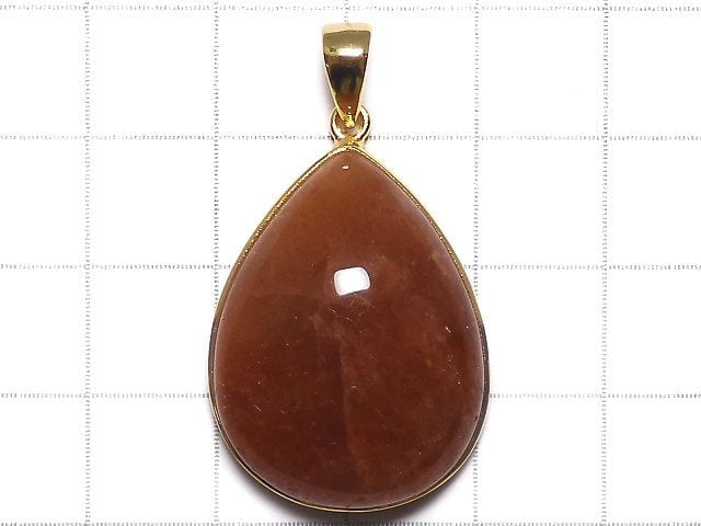 [Video][One of a kind] Sunstone AAA Pendant 18KGP NO.9