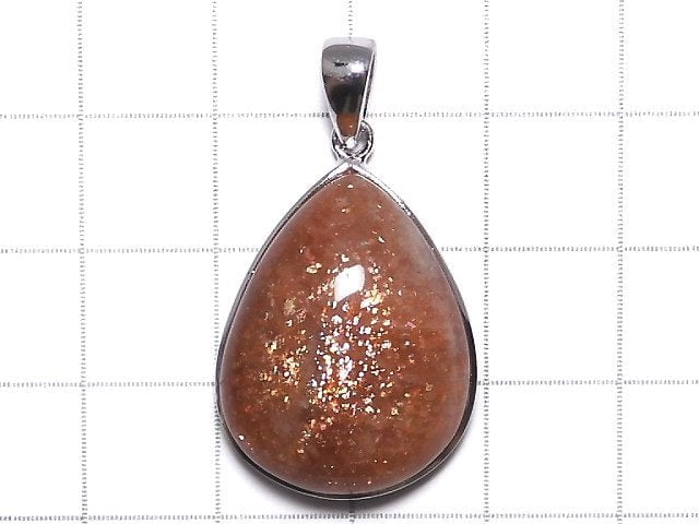 [Video][One of a kind] Sunstone AAA Pendant Silver925 NO.11