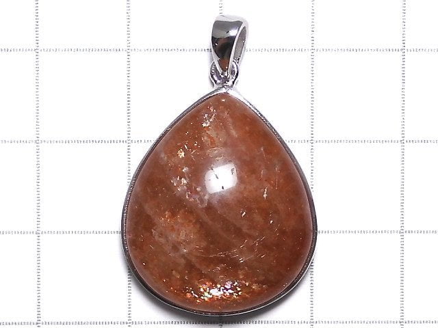 [Video][One of a kind] Sunstone AAA Pendant Silver925 NO.12