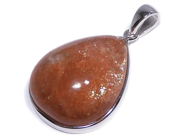 [Video][One of a kind] Sunstone AAA Pendant Silver925 NO.14