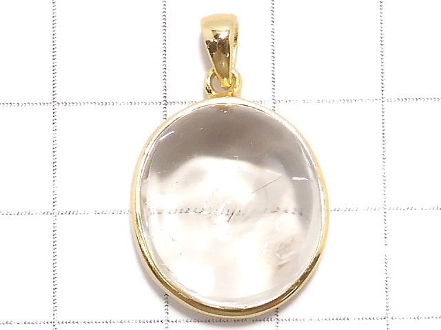 [Video][One of a kind] Iris Quartz AAA- Pendant 18KGP NO.55