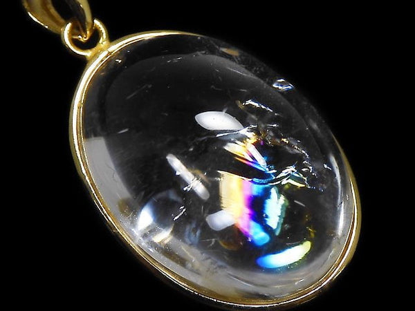 [Video][One of a kind] Iris Quartz AAA- Pendant 18KGP NO.59