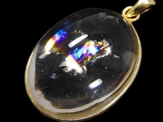 [Video][One of a kind] Iris Quartz AAA- Pendant 18KGP NO.62