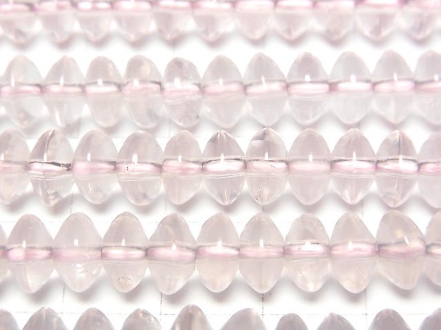 [Video]Rose Quartz AAA- Roundel 8x8x4mm 1strand beads (aprx.15inch/38cm)