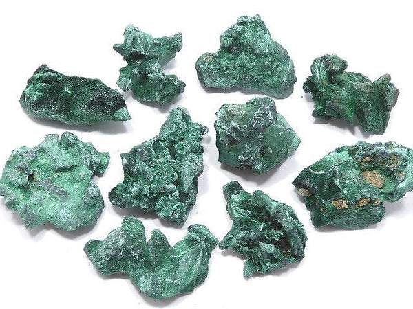 [Video][One of a kind] Malachite Rough Stone 10pcs set NO.2