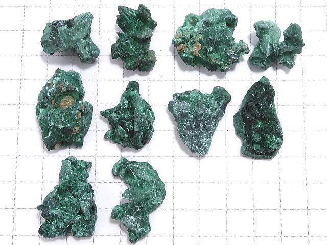 [Video][One of a kind] Malachite Rough Stone 10pcs set NO.2