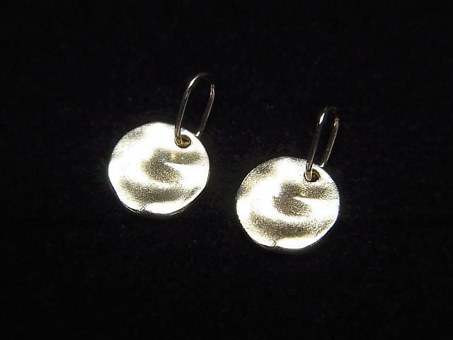 [Video][Japan][K10 Yellow Gold] Hammered Coin Charm 6.4x6.2x0.8mm 1pc