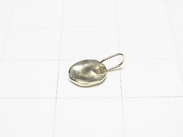 [Video][Japan][K10 Yellow Gold] Hammered Coin Charm 6.4x6.2x0.8mm 1pc