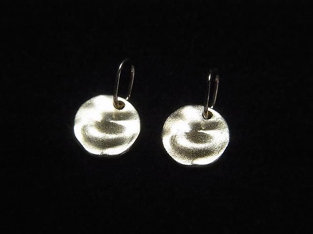 [Video][Japan][K10 Yellow Gold] Hammered Coin Charm 6.4x6.2x0.8mm 1pc