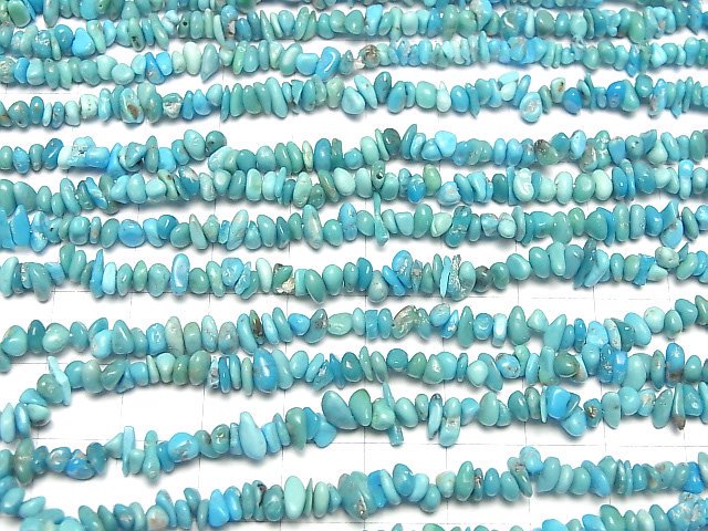 [Video] Kingman Turquoise AA+ Chips (Small Nugget) half or 1strand beads (aprx.33inch/82cm)