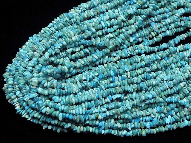 [Video] Kingman Turquoise AA+ Chips (Small Nugget) half or 1strand beads (aprx.33inch/82cm)