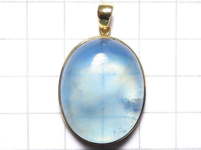 [Video][One of a kind] Aquamarine AA++ Pendant 18KGP NO.10