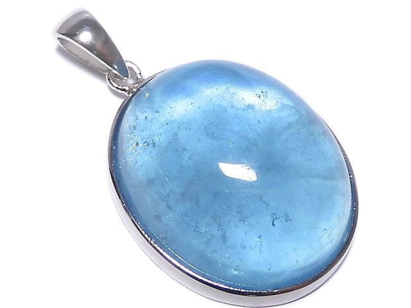 [Video][One of a kind] Aquamarine AA++ Pendant Silver925 NO.11