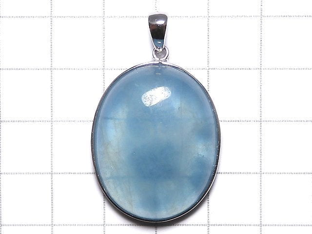 [Video][One of a kind] Aquamarine AA++ Pendant Silver925 NO.18