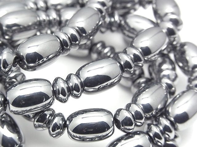[Video] Terahertz Rice 14x10x10mm & Rondelle 8x8x4mm Bracelet