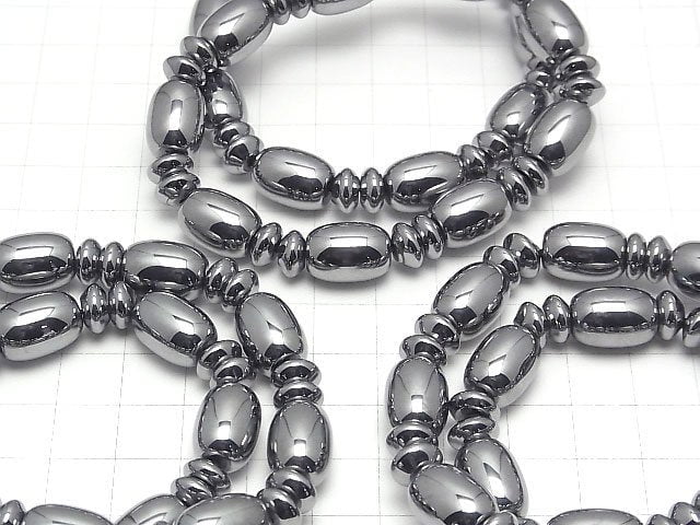 [Video] Terahertz Rice 14x10x10mm & Rondelle 8x8x4mm Bracelet