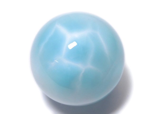 [Video][One of a kind] Larimar Pectolite AAA Sphere, Round 25.5mm 1pc NO.101