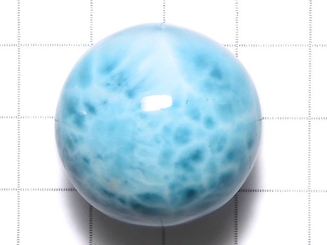 [Video][One of a kind] Larimar Pectolite AAA Sphere, Round 26mm 1pc NO.104