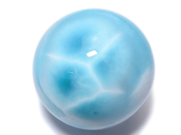 [Video][One of a kind] Larimar Pectolite AAA Sphere, Round 27.5mm 1pc NO.107