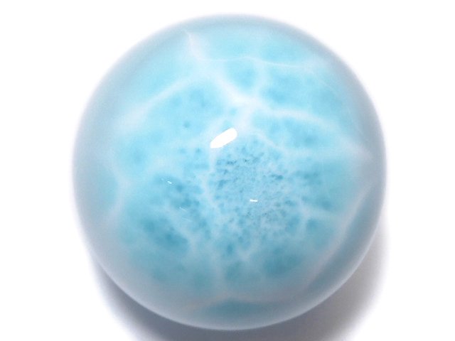 [Video][One of a kind] Larimar Pectolite AAA Sphere, Round 28.5mm 1pc NO.108