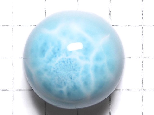 [Video][One of a kind] Larimar Pectolite AAA Sphere, Round 28.5mm 1pc NO.108