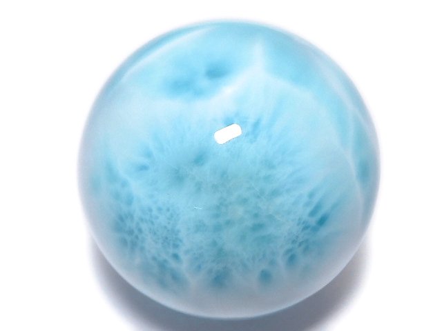 [Video][One of a kind] Larimar Pectolite AAA Sphere, Round 32mm 1pc NO.109