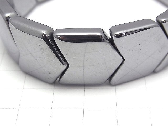 [Video]Terahertz 2-hole V-shape 22x21x7mm 1strand (bangle bracelet)