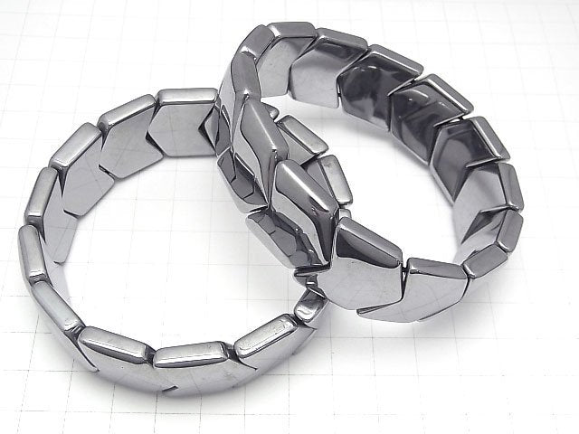 [Video]Terahertz 2-hole V-shape 22x21x7mm 1strand (bangle bracelet)