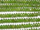 High Quality! Chrome Diopside AA+ Faceted Button Rondelle 4x4x2mm half or 1strand beads (aprx.15inch/36cm)
