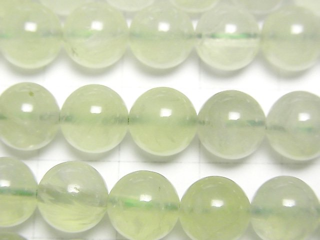 [Video]Prehnite AAA- Round 8mm half or 1strand beads (aprx.15inch/36cm)