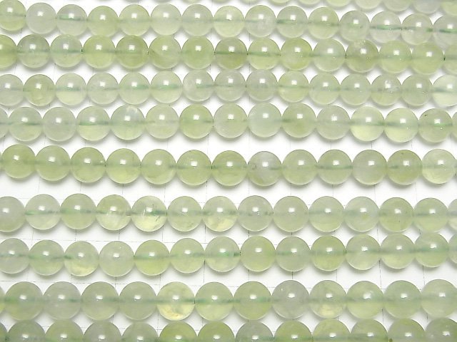 [Video]Prehnite AAA- Round 8mm half or 1strand beads (aprx.15inch/36cm)