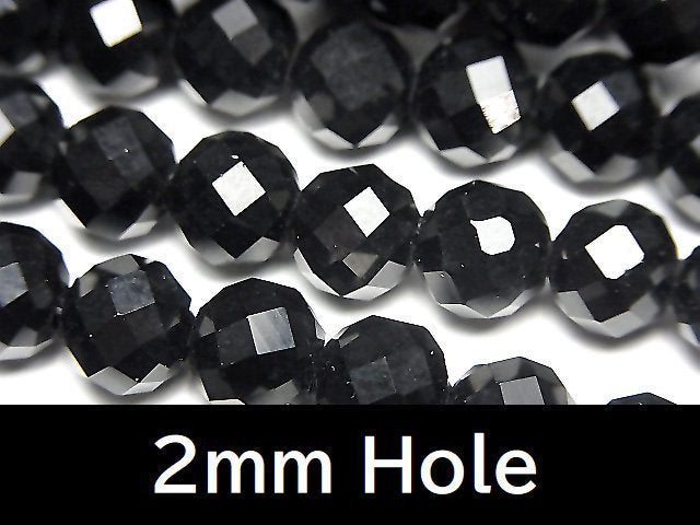 [Video]High Quality! Onyx 64Faceted Round 8mm [2mm hole] 1strand beads (aprx.14inch/35cm)