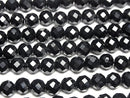 [Video]High Quality! Onyx 64Faceted Round 8mm [2mm hole] 1strand beads (aprx.14inch/35cm)