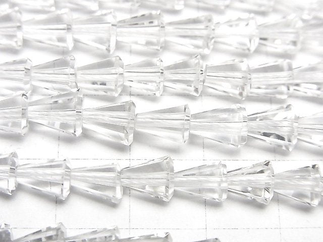 [Video] Crystal AAA Deformed Faceted Drop half or 1strand beads (aprx.15inch/38cm)