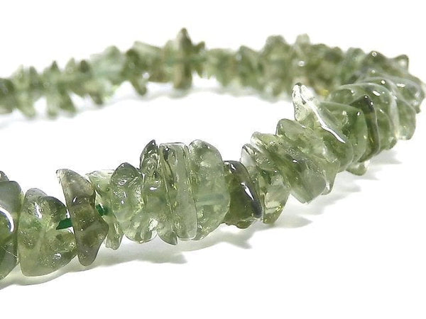 [Video][One of a kind] Moldavite AAA Chips (Small Nugget) Bracelet NO.3