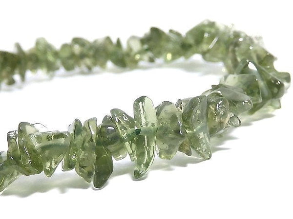 [Video][One of a kind] Moldavite AAA Chips (Small Nugget) Bracelet NO.5