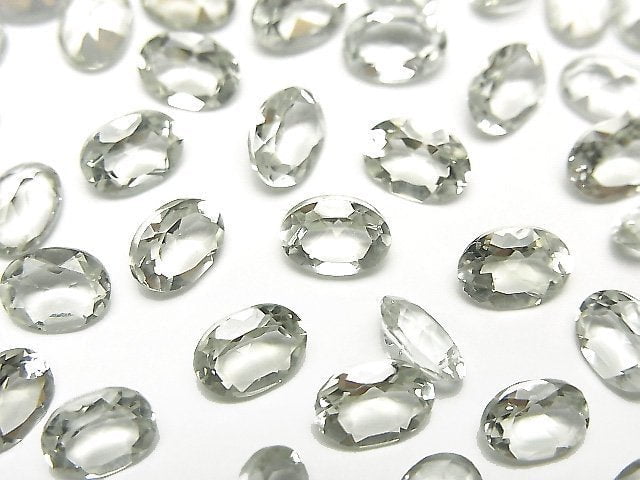 [Video]High Quality Green Amethyst AAA Loose stone Oval Faceted 7x5mm 5pcs